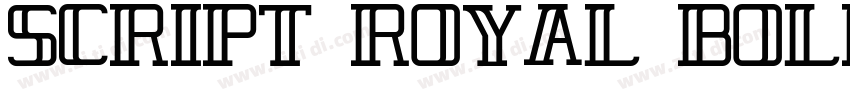 script royal bold字体转换